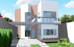 Planta sobrado moderno cod106 fachada4