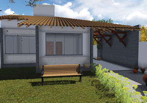 Planta de Casa - Casa com ampla varanda Gourmet - Foto 3