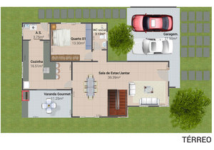 Planta humanizada do projeto Cód. 132