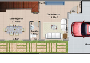 Planta humanizada do projeto Cód. 121