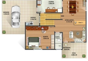 Planta humanizada do projeto Cód. 50