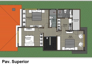 Planta humanizada do projeto Cód. 130