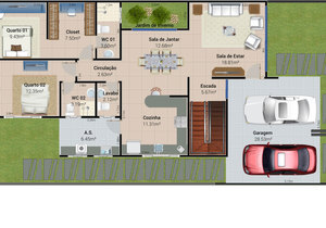 Planta humanizada do projeto Cód. 144