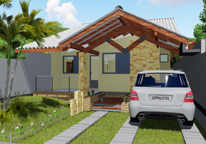 Projeto de casa Popular e Moderna