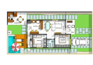Planta humanizada do projeto Cód. 156