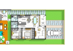Planta humanizada do projeto Cód. 157