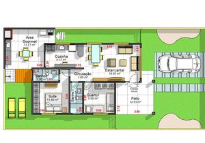 Planta humanizada do projeto Cód. 160