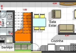 Planta humanizada do projeto Cód. 161