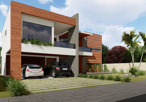 Planta de sobrado com 5 suites (alto padrão)