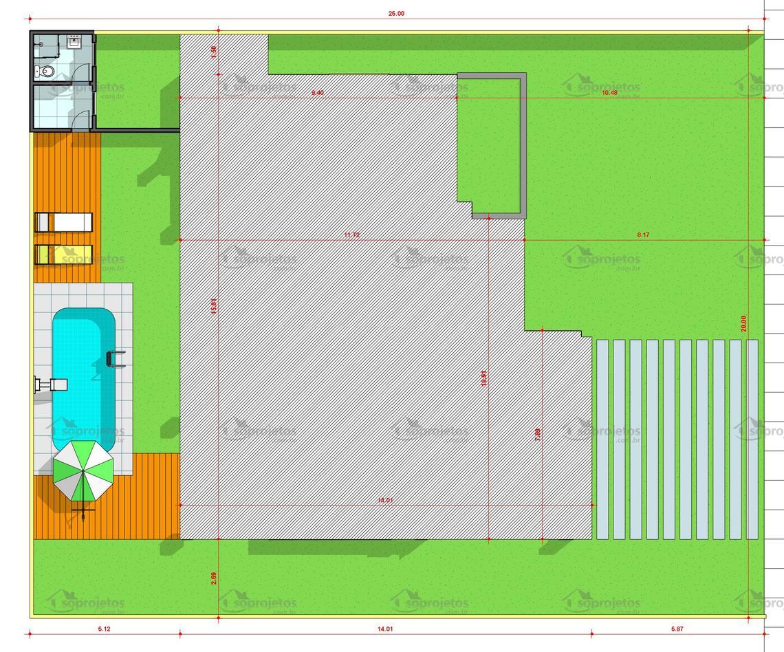 Planta de sobrado revit projeto gratis 