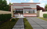 Cod163 planta de casa terrea para terreno 8x20 1
