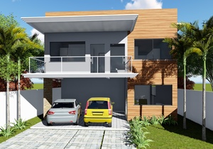 Planta de casa moderna com 4 quartos - Projetos de Casas, Modelos