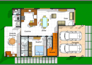 Planta humanizada do projeto Cód. 168
