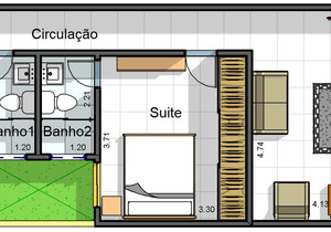 Planta humanizada do projeto Cód. 169