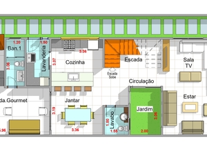 Planta humanizada do projeto Cód. 173