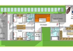Planta humanizada do projeto Cód. 174