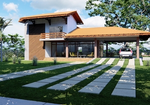 Casa de fazenda, campo ou praia com 4 quartos - Cód. 187