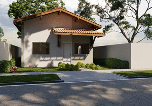 Planta de Casa Popular com 46 m2 - Cód. 100