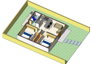 Planta humanizada do projeto Cód. 100