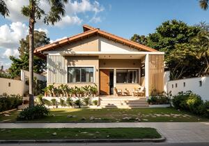 Planta de casa em terreno de 10 x 20 com 2 quartos sendo 1 suíte