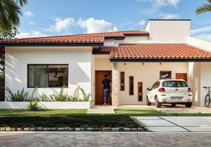 Planta de Casa Térrea com 3 quartos e varanda gourmet