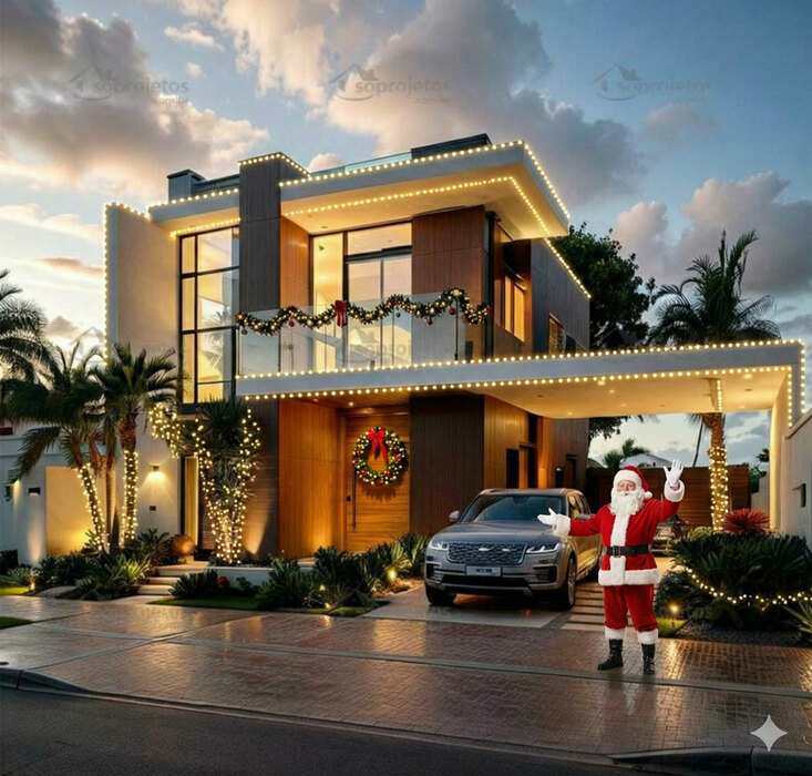 Planta de sobrado em terreno de 10 x 20 com 3 quartos sendo 1 suíte