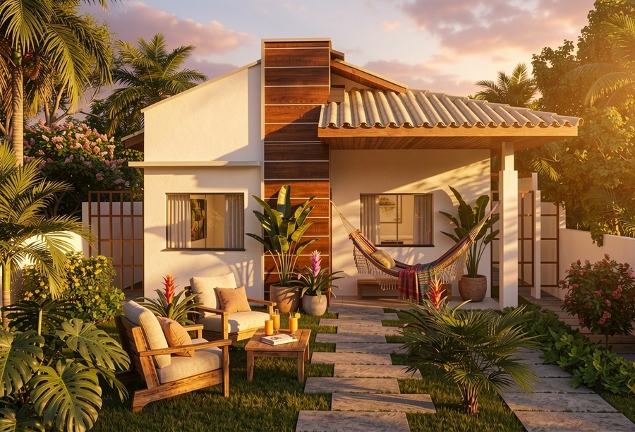 Projeto de casa Térrea com Suíte 
