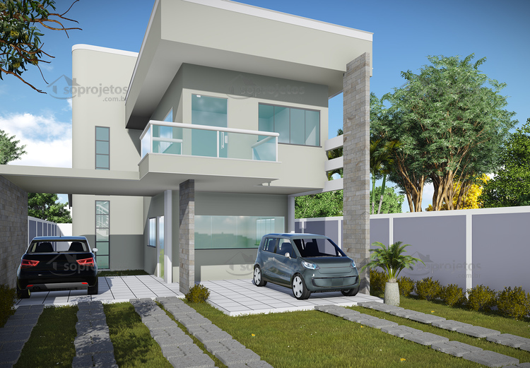 sobrado moderno 3 suites