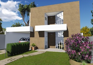 Projeto de Sobrado com 3 suites e garagem
