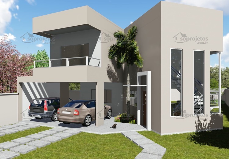 Planta de Casa - Modelo de sobrado com 4 quartos - Foto 2