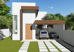Projeto de sobrado amplo com 4 quartos 