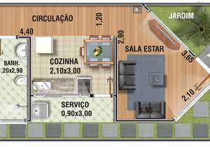 Planta humanizada do projeto Cód. 36