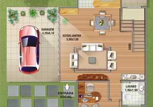 Planta humanizada do projeto Cód. 38