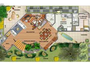 Planta humanizada do projeto Cód. 71