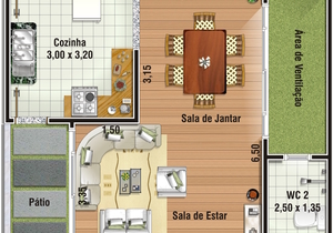 Planta humanizada do projeto Cód. 74