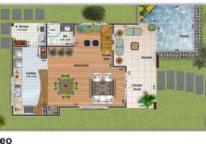 Planta humanizada do projeto Cód. 86