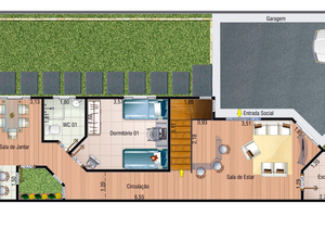 Planta humanizada do projeto Cód. 88
