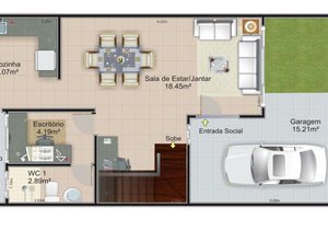 Planta humanizada do projeto Cód. 116
