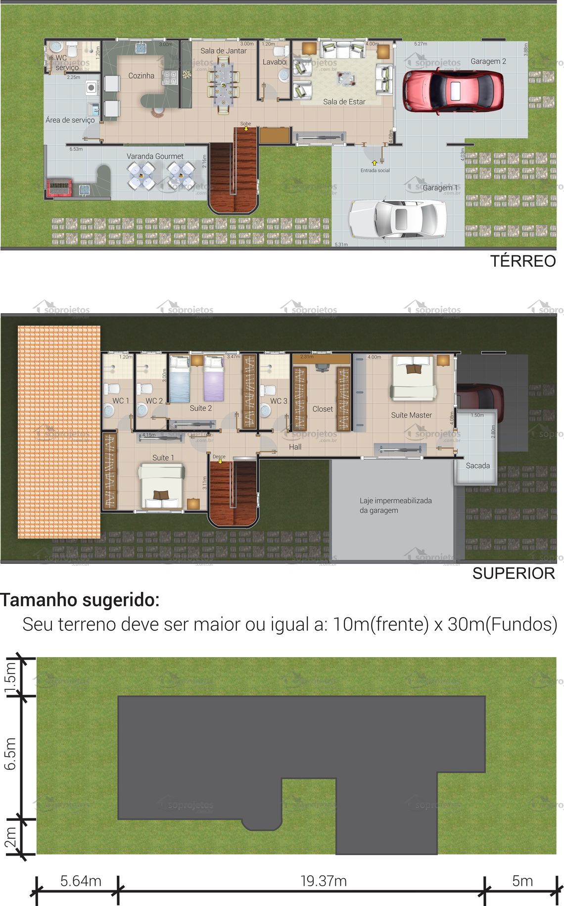 SOBRADO MODERNO COM 3 SUÍTES 💎 💰940.000,00 📐 178 m² de área